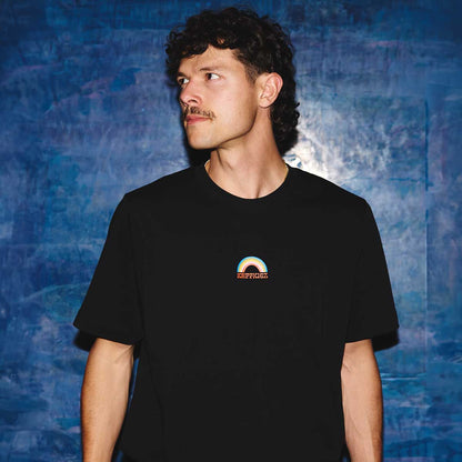 SHIRT - Regenbogen (schwarz)