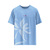 SHIRT - BLAU FLOWER